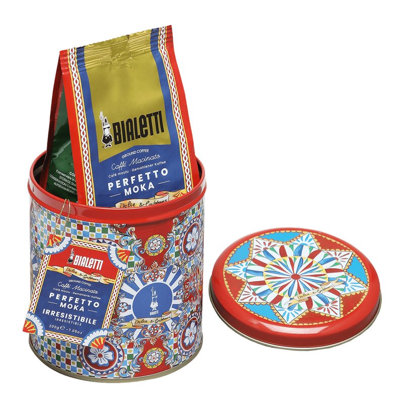 Kaffeboks med kaffe 200g Dolce & Gabbana rød