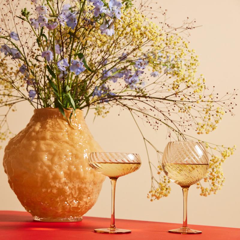 Opacity champagneglass 30 cl 2 stk fersken