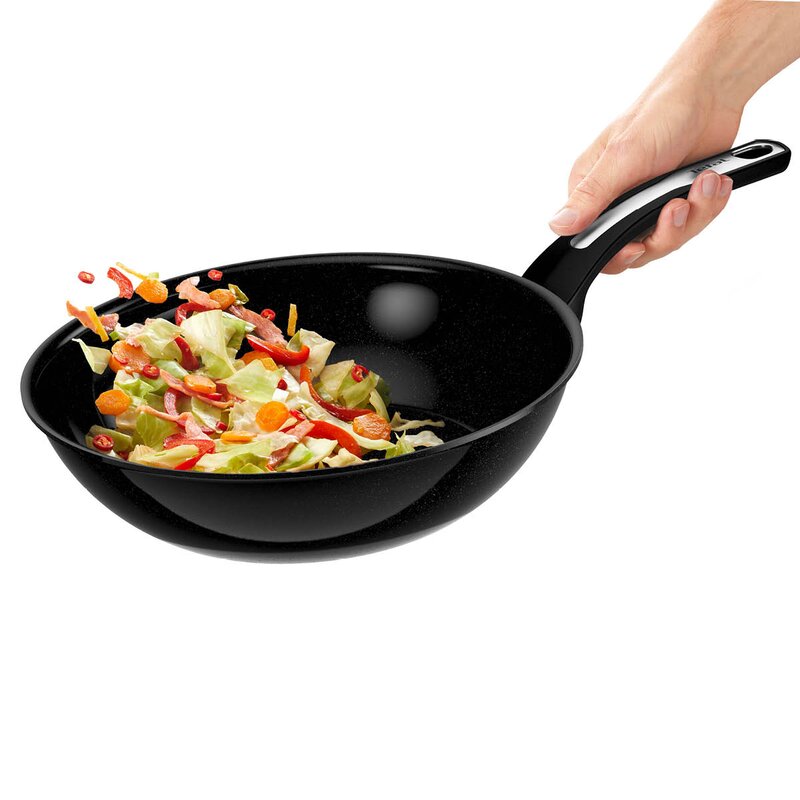 Exceptional Ceramic wokpanne 28 cm svart