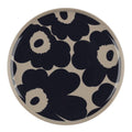 Unikko asjett 20 cm beige/mørk blå