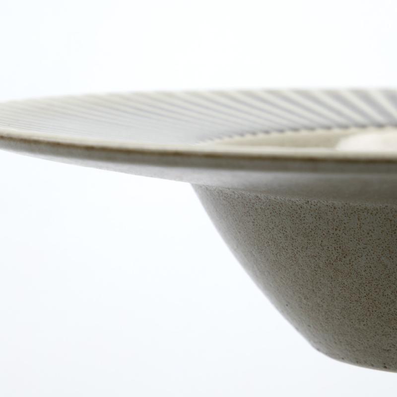 Pleat pastatallerken 26 cm grå/brun