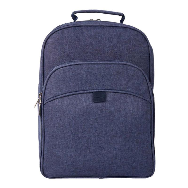 Peri piknikryggsekk for 2 personer blå 26x17x35 cm