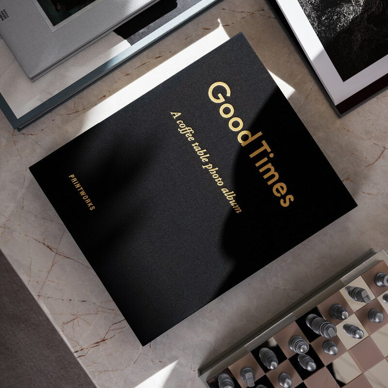 Fotoalbum good times svart