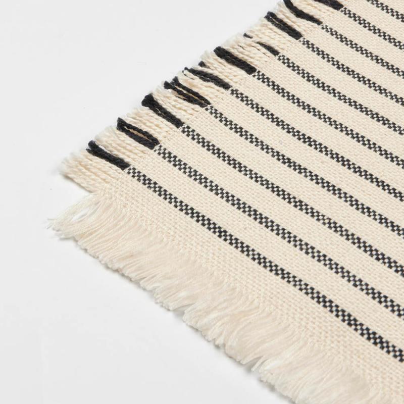 Elouise bordbrikke 41,5x32 cm 2 stk offwhite/black