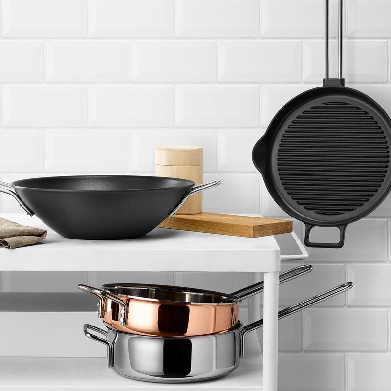 Sautepanne 24 cm kobber