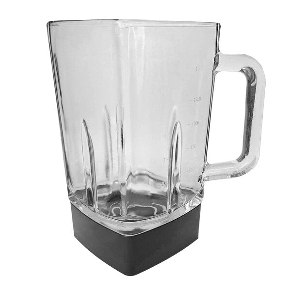 Select glasskolbe 1,6L klar/svart til blender