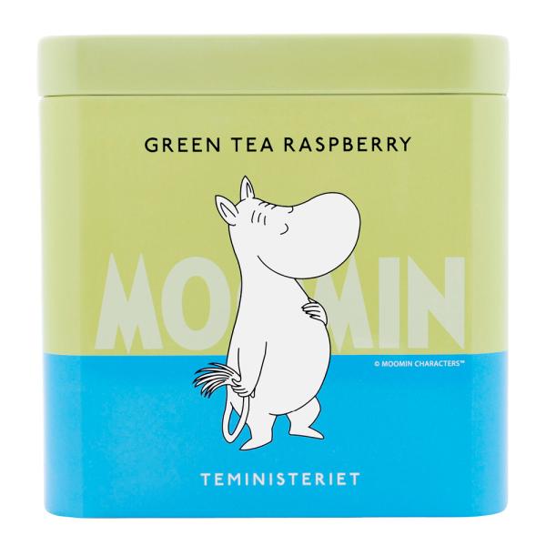 Mummi teboks Mummitrollet grønn te bringebær 250g