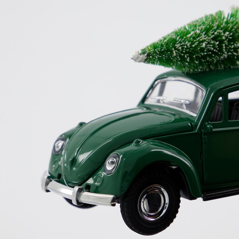 Xmas car dekorasjon 12,5 cm grønn