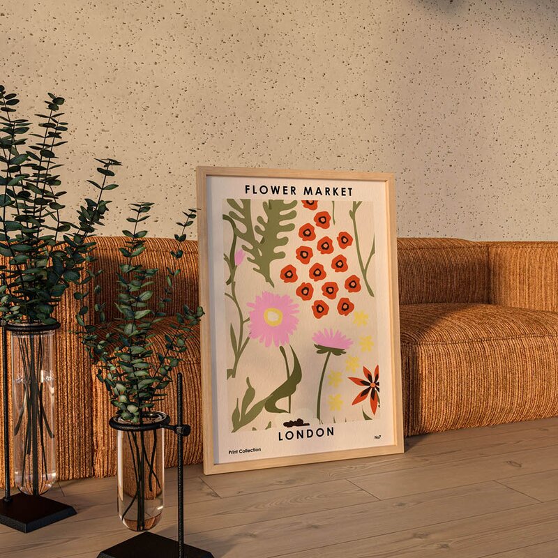 NKTN poster 30x40 cm flower market london
