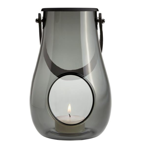 Design With Light hurricane lanterne 16 cm smoke