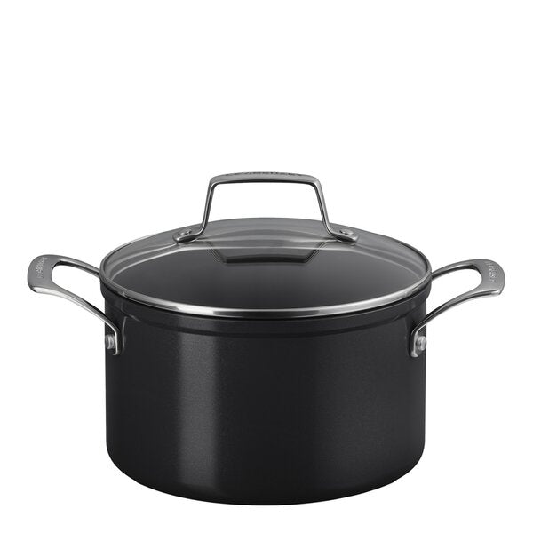 ENSC gryte med glasslokk 3,8L 20 cm black