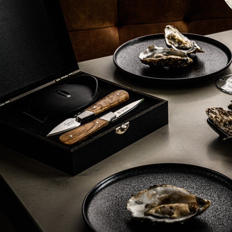 Østers/skjellkniver 2 stk olive