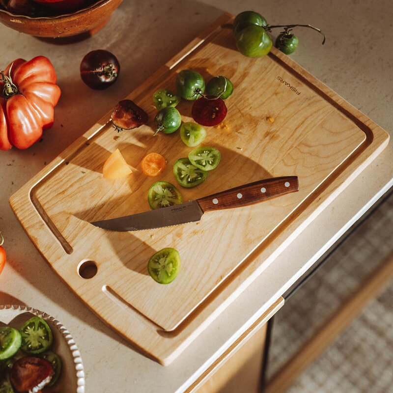 Folken tomatkniv 12 cm tre/stål