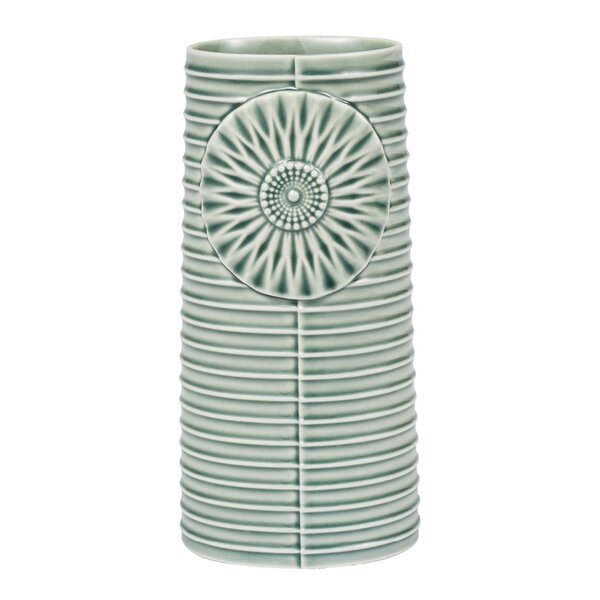 Pipanella Lines oval vase 18,1x8,5 cm grønn