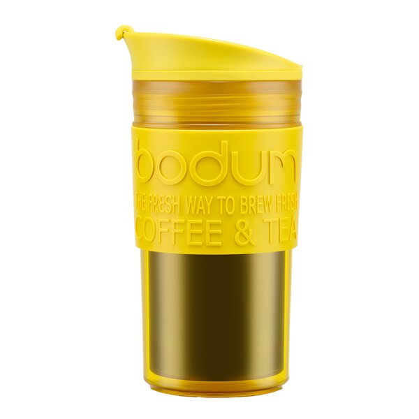 Travel Mug reisekopp 35 cl dobbeltvegg gul