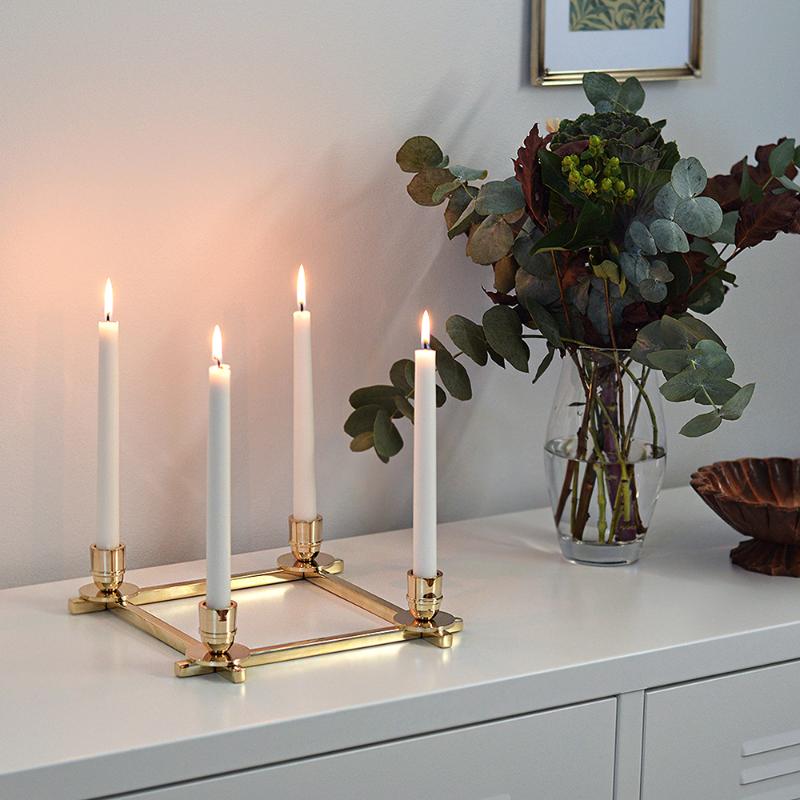 Herregårdslys 30 cm 6 stk perlehvit glans