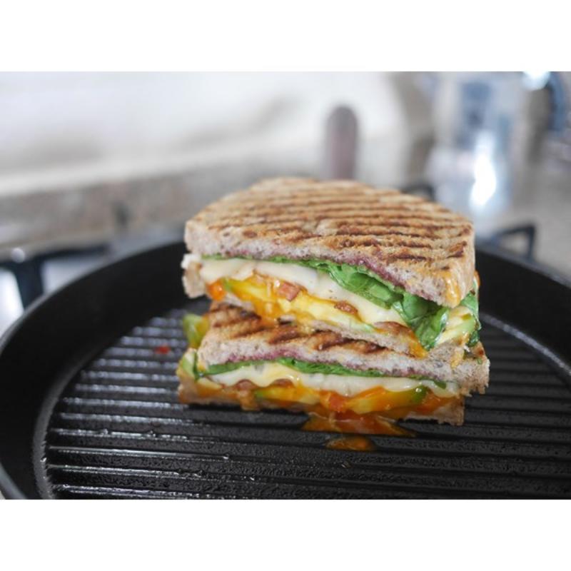 Grillpanne i støpejern 28 cm