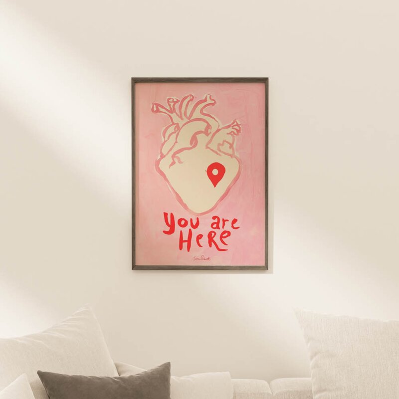 Sissan Richardt poster 30x40 cm you are here