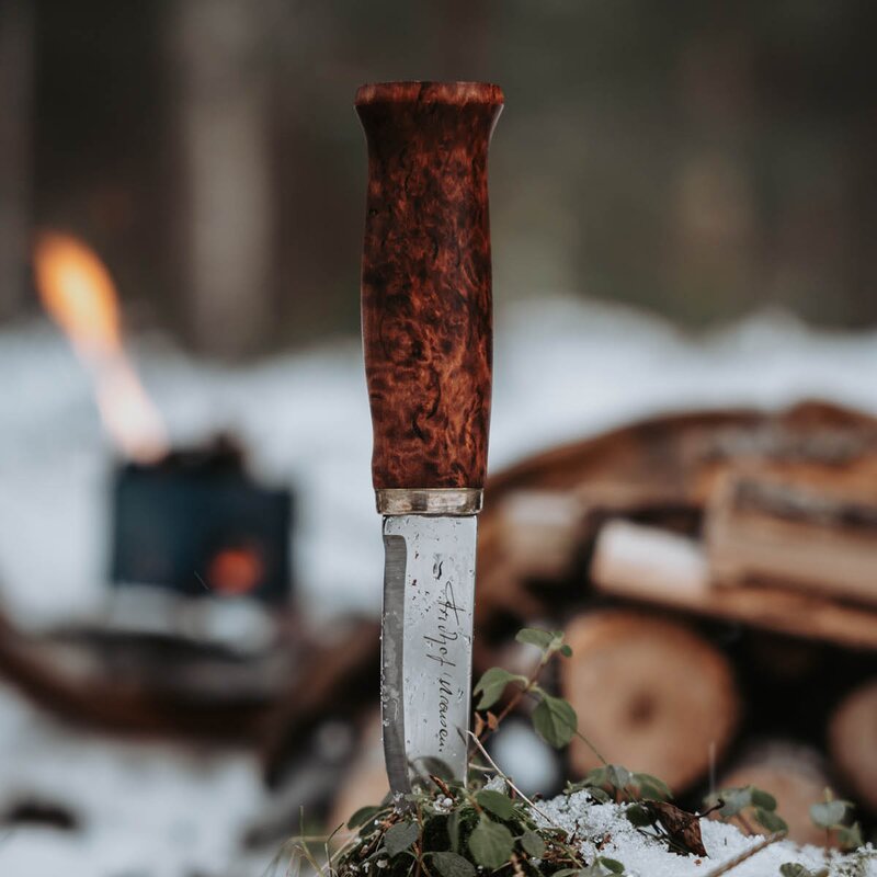 Nansen tollekniv 21 cm masurbjørk