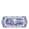 Blue Italian smørbrødfat 38,5x16,5 cm blå/hvit