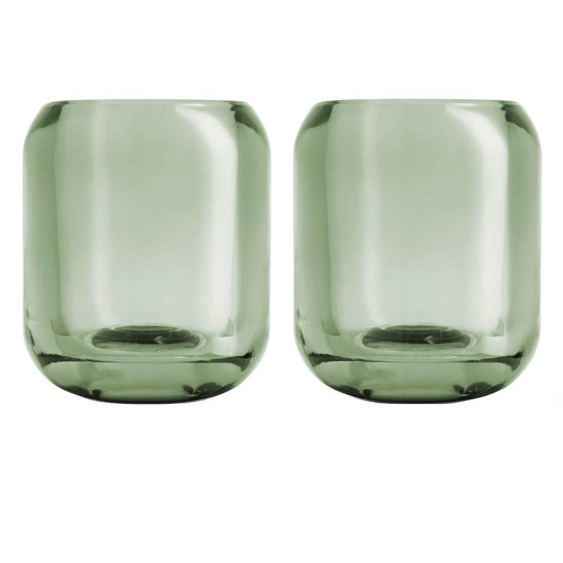 Acorn telysholdere 2 stk leaf green