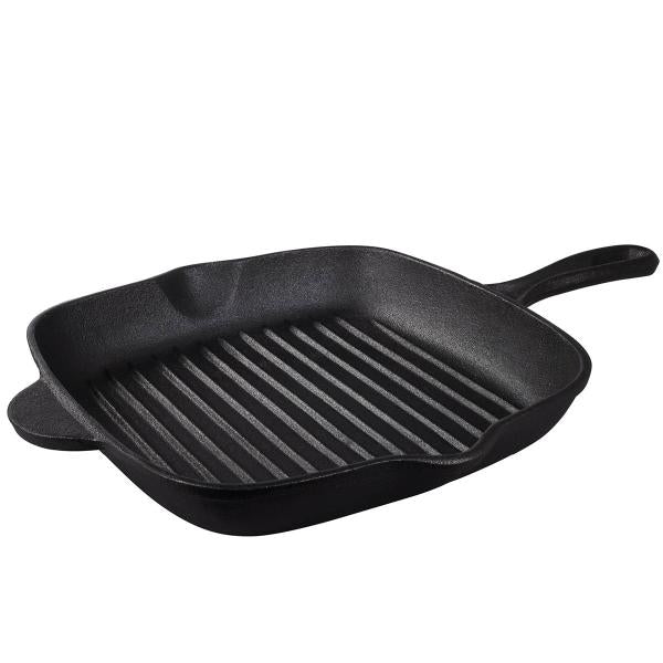 Cast iron grillpanne firkantet 2,2L svart