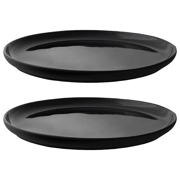 Theo tallerken 22 cm 2 stk svart