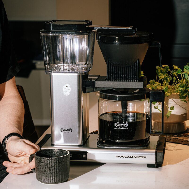 Optio kaffetrakter 1,25L polished silver