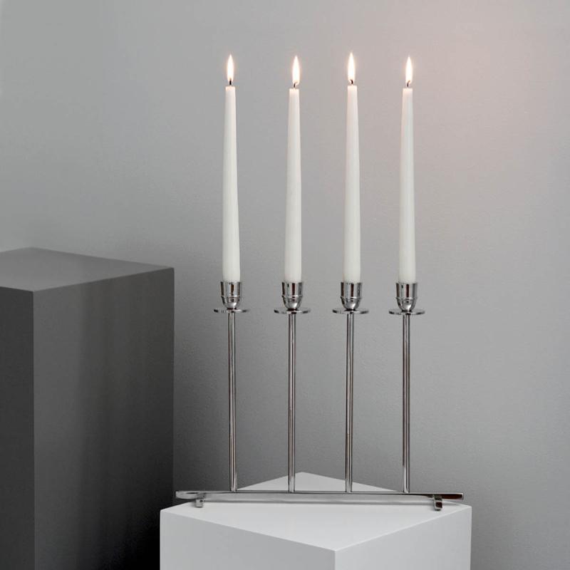 Alto advents lysestake NP 32 cm sølv