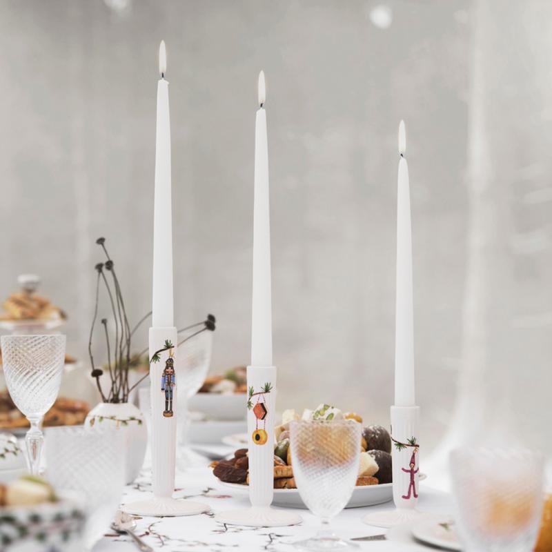 Hammershøi Christmas lysestake 16 cm hvit
