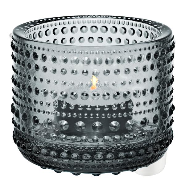 Kastehelmi lyslykt 64 mm grå