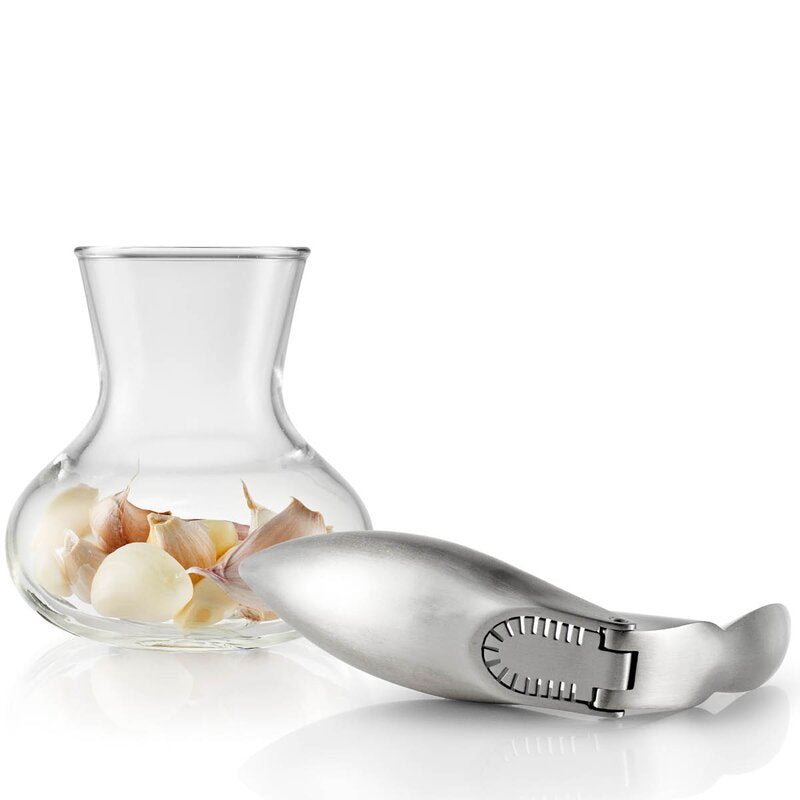 Hvitløkspresser m/glassholder 18 cm