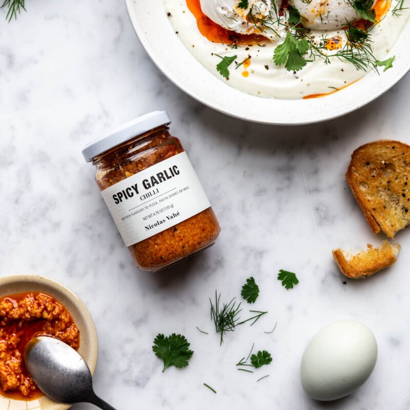 Krydret hvitløk chilliolje 135 g