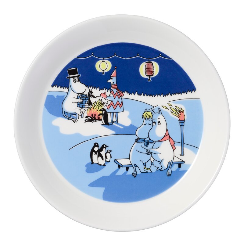 Mummi asjett 19 cm 2 stk vinterbål & seiltur 2024