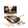 School of Wok Pre-seasoned wok sett svart