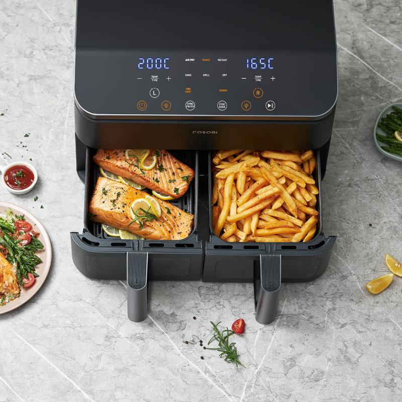 Dual Basket airfryer 8,5L svart