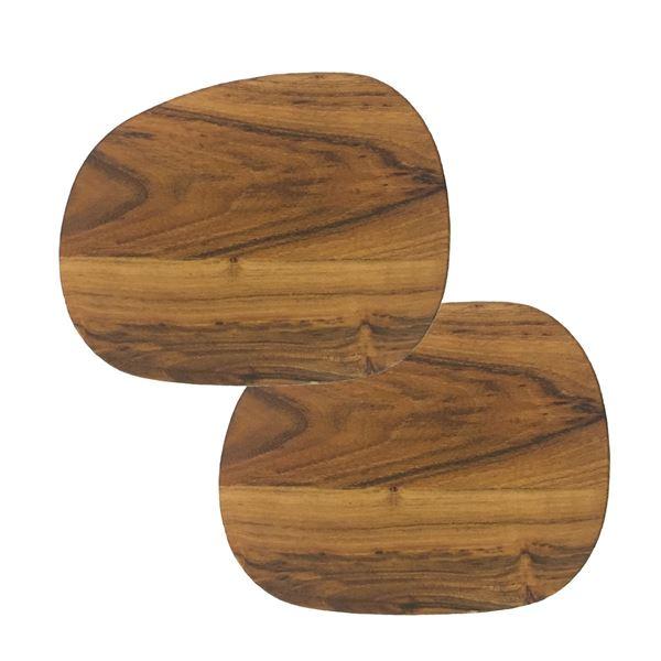 RAW Teak smørebrikker 19x14x1 cm 2 stk