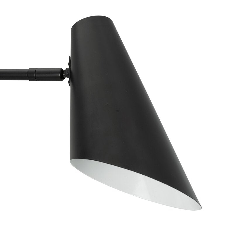 Cale vegglampe med vinkel 46 cm svart