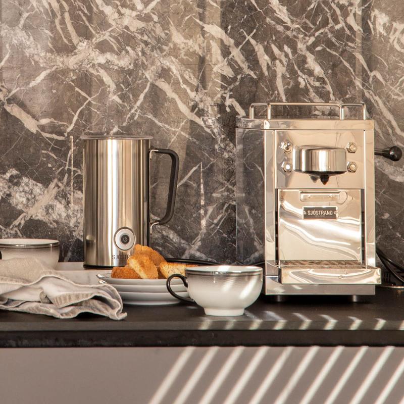 Espresso kaffemaskin 1,5L sølv