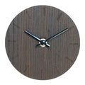 Dark Oak klokke 12 cm mørk eik m/svart viser
