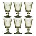 Abeille vinglass 24 cl 6 stk olivengrønn
