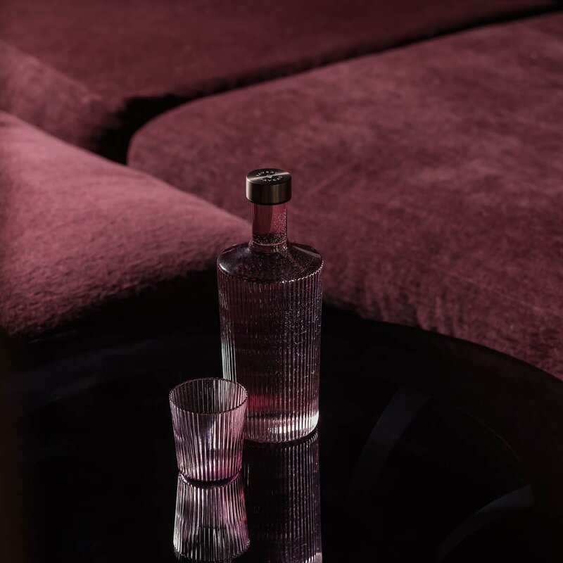 Ribbed Elegance gaveeske Broome 3 deler burgunder