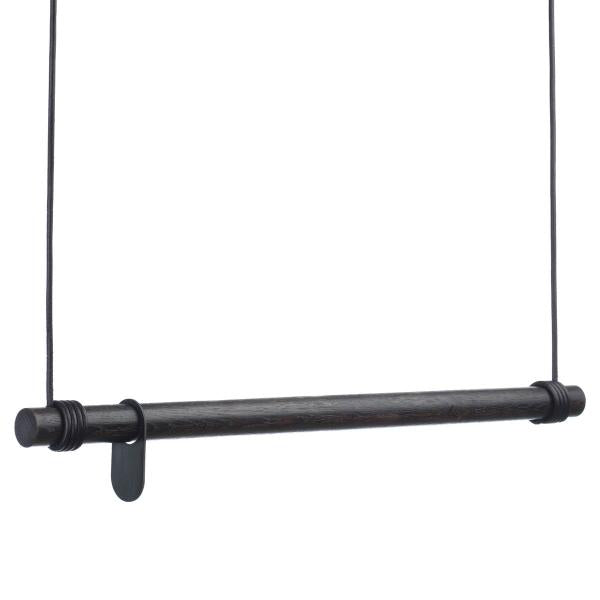 Swing L garderobestang 110 cm svart eik/svart