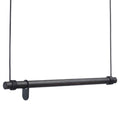 Swing L garderobestang 110 cm svart eik/svart