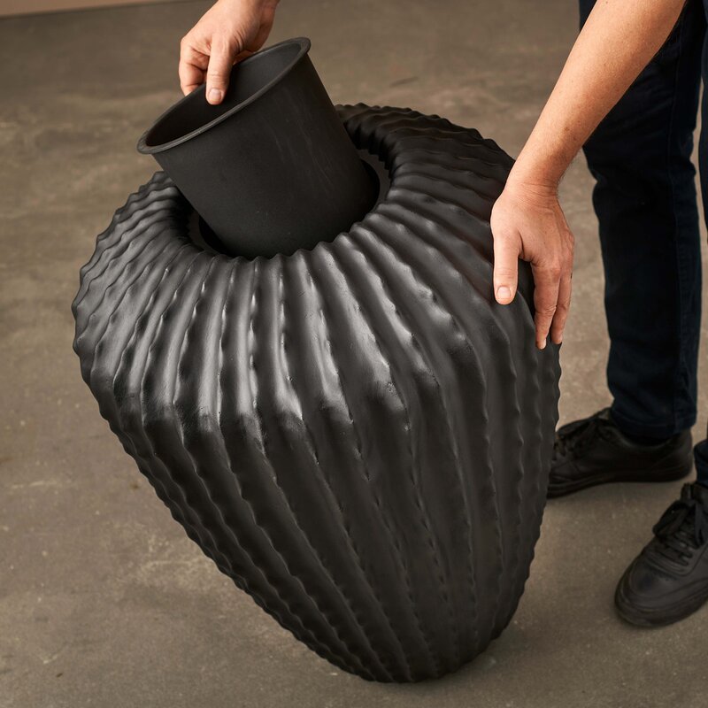 Krukke 45 cm svart