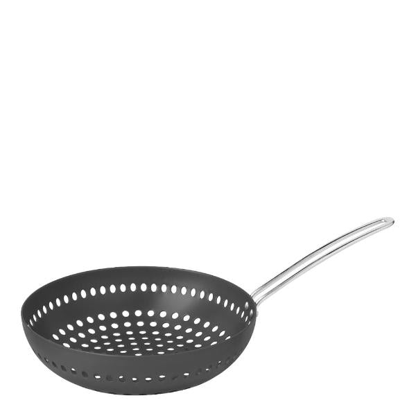 Grillpanne rund 26 cm svart