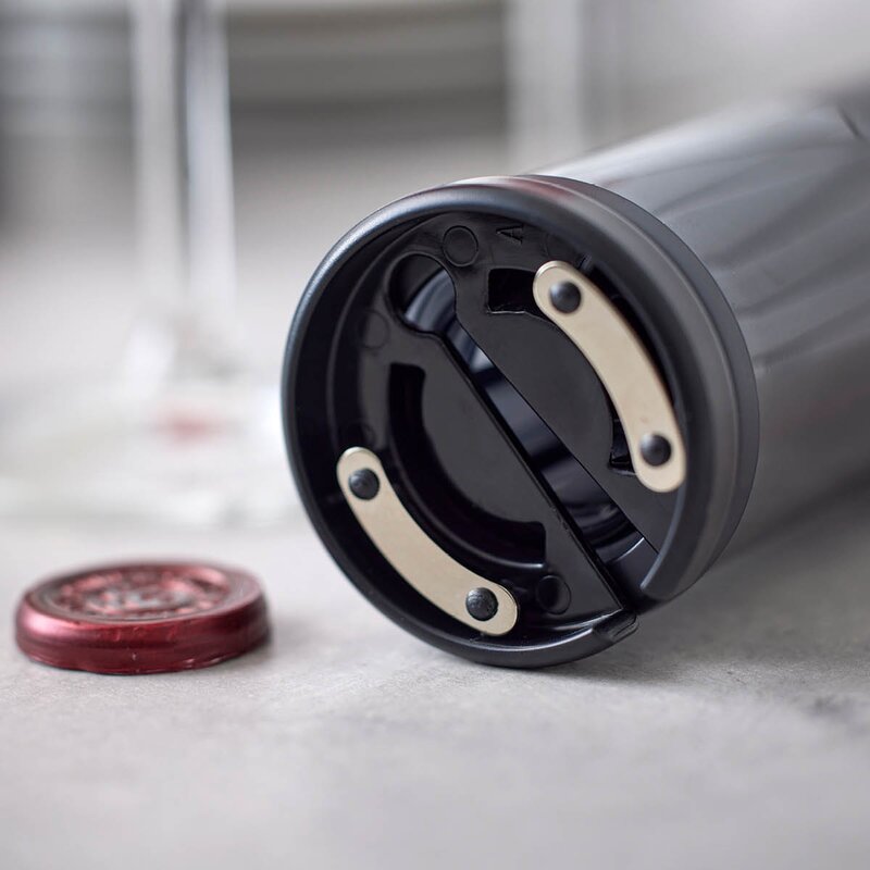 Vinåpner batteridrevet rustfritt stål matt svart
