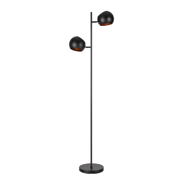 Edgar gulvlampe 145 cm svart