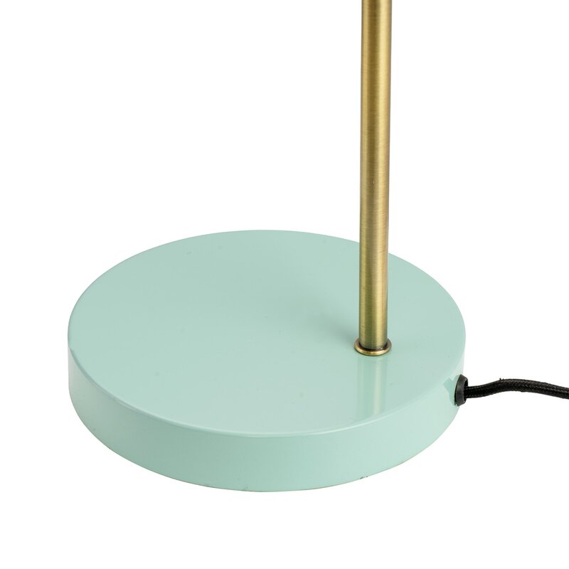 Ocean bordlampe 43 cm curry/messing/turkis