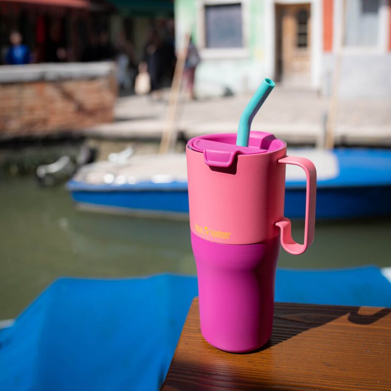 Rise Tumbler 77 cl med sugerør Pink Lemonade Kaleidoscope